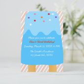 Popsicle Candyland Einladung (Stehend Vorderseite)