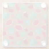 Popsicle, Cherry, Strawberry & Watermelon Blätter Glasuntersetzer (Rückseite)