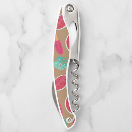 Popsicle, Cherry, Strawberry & Watermelon Blätter Kellnermesser (Rückseite)
