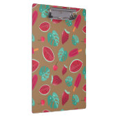 Popsicle, Cherry, Strawberry & Watermelon Blätter Klemmbrett (Rechts)