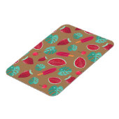 Popsicle, Cherry, Strawberry & Watermelon Blätter Magnet (Linke Seite)