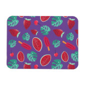 Popsicle, Cherry, Strawberry & Watermelon Blätter Magnet (Horizontal)