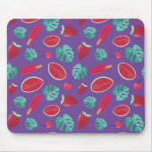 Popsicle, Cherry, Strawberry & Watermelon Blätter Mousepad (Vorne)
