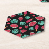 Popsicle, Cherry, Strawberry & Watermelon Blätter Untersetzer (angewinkelt)