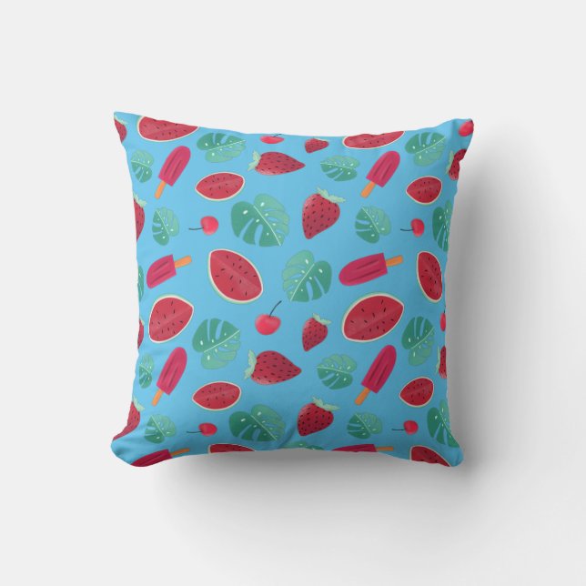Popsicle, Cherry, Strawberry & Watermelon Kissen (Vorderseite)