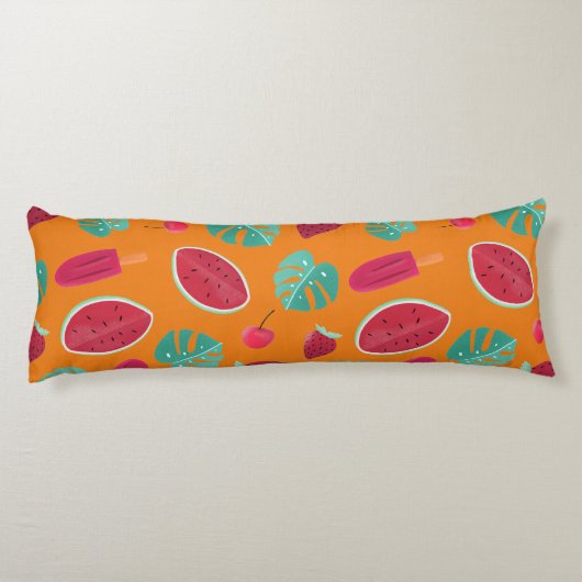 Popsicle, Cherry, Strawberry & Watermelon Seitenschläferkissen (Rückseite)