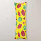 Popsicle, Cherry, Strawberry & Watermelon Seitenschläferkissen (Rückseite (Vertikal))