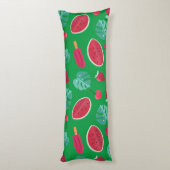 Popsicle, Cherry, Strawberry & Watermelon Seitenschläferkissen (Rückseite (Vertikal))