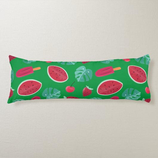 Popsicle, Cherry, Strawberry & Watermelon Seitenschläferkissen (Vorderseite)