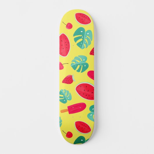 Popsicle, Cherry, Strawberry & Watermelon Skateboard (Vorderseite)