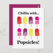 Popsicle Colorful Sweet Summer Postkarte (Vorne/Hinten)