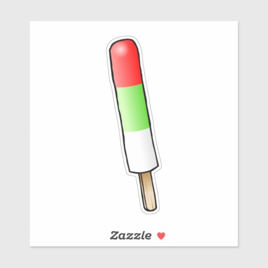 Popsicle Custom-Cut Vinyl Sticker (Blatt)