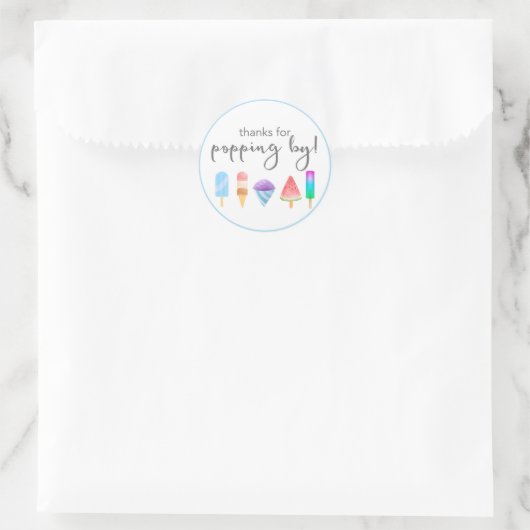 Popsicle Danke Gastgeschenk Stickers (Tasche)