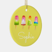 Popsicle Eis block Sommerwasserfarbe niedlich Keramik Ornament (Rechts)