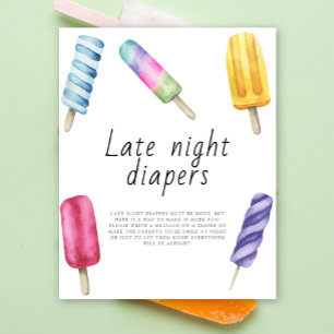 Popsicle Eis - Spate night diapers game Poster