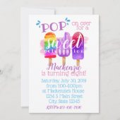 Popsicle-Geburtstag Einladung (Vorderseite)