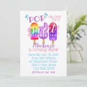 Popsicle-Geburtstag Einladung (Stehend Vorderseite)