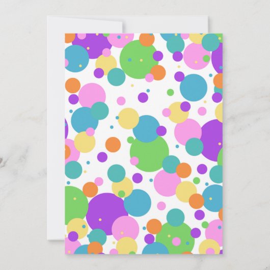 Popsicle-Geburtstag Einladung (Rückseite)