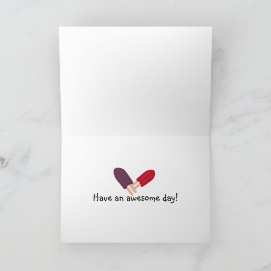 Popsicle-Geburtstag Karte (Innenseite)