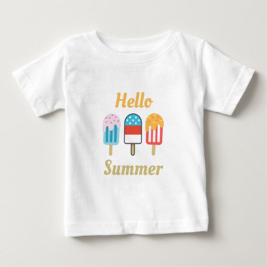 Popsicle Hello Summer T - Shirt (Vorderseite)