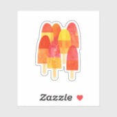 Popsicle Ice Lollies Aufkleber (Blatt)