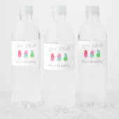 Popsicle Let's Chill Kindergeburtstag Party Wasserflaschenetikett (Flaschen)