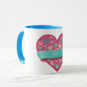 Popsicle Liebe-Herz mit der Fahne, kundengerecht Tasse (Vorderseite Links)