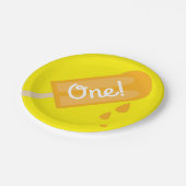 Popsicle-niedlicher Sommer-1. Pappteller (Schrägansicht)