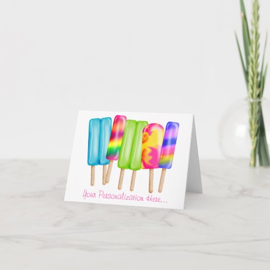 Popsicle notecards karte (Vorderseite)