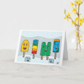 Popsicle-Parade - Gruß-Karte Karte (Gelbe Blume)