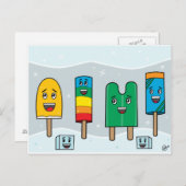 Popsicle Parade - PostCard Postkarte (Vorne/Hinten)
