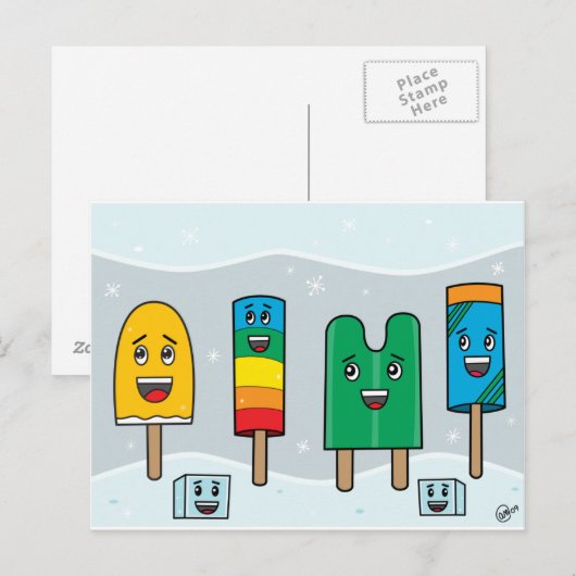 Popsicle Parade - PostCard Postkarte (Vorne/Hinten)
