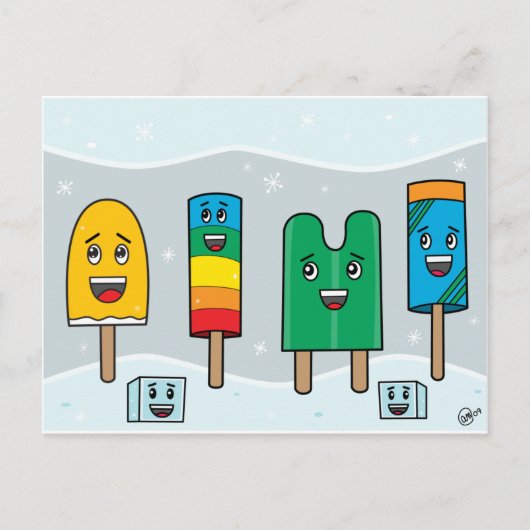 Popsicle Parade - PostCard Postkarte (Vorderseite)