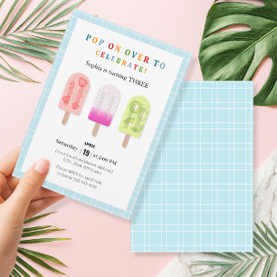 Popsicle Party Einladung