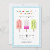 Popsicle Party Einladung (Vorderseite)