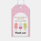 Popsicle Party Geschenkanhänger (Vorderseite)