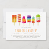 Popsicle Party | KINDERGEBURTSTAG PARTY EINLADUNG (Vorderseite)