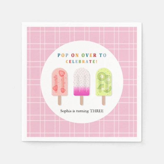 Popsicle Party Serviette (Vorderseite)