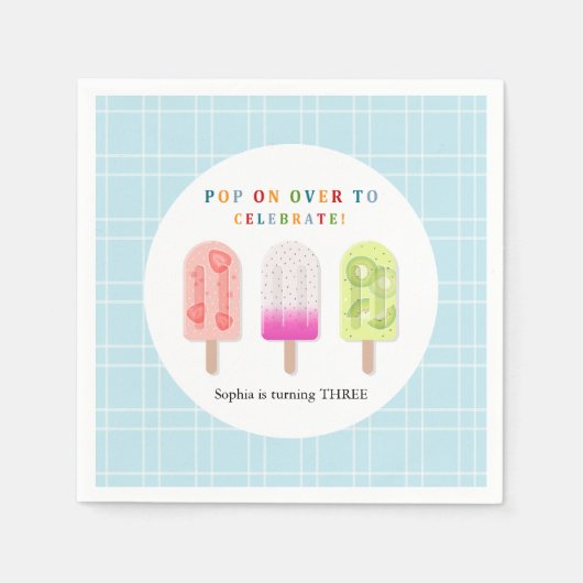 Popsicle Party Serviette (Vorderseite)