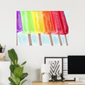 popsicle rainbow poster (Heimbüro)