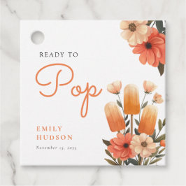 Popsicle Ready to Pop Baby Dusche Geschenkanhänger