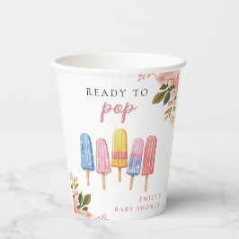 Popsicle Ready to Pop Baby Dusche Pappbecher