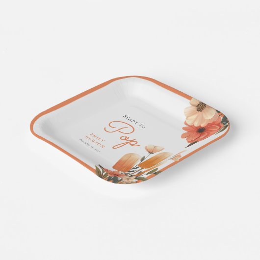 Popsicle Ready to Pop Baby Dusche Pappteller (Gewinkelt)