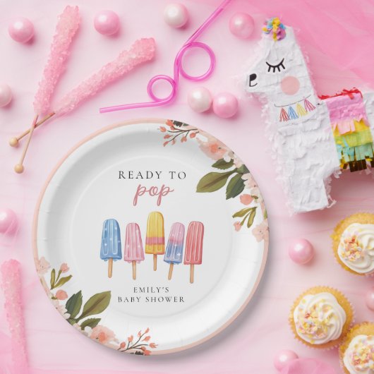 Popsicle Ready to Pop Baby Dusche Pappteller (Party)
