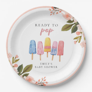Popsicle Ready to Pop Baby Dusche Pappteller