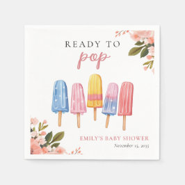 Popsicle Ready to Pop Baby Dusche Serviette