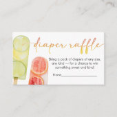 Popsicle Ready to Pop Baby Shower Diaper Raffle Begleitkarte (Vorderseite)