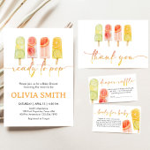 Popsicle Ready to Pop Baby Shower Einladung