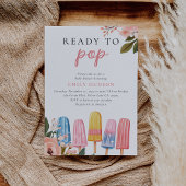 Popsicle Ready to Pop Baby Shower Einladung