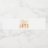 Popsicle Ready to Pop Baby Shower Wasserflaschenetikett (Einzelnes Label)